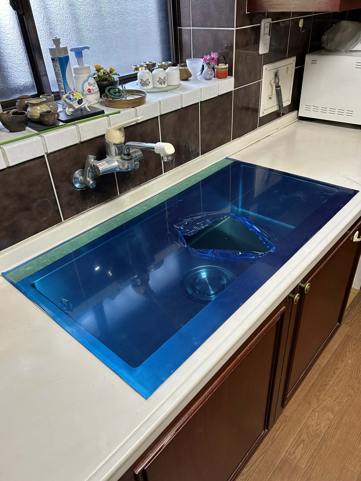 システムキッチンのシンク入れ替え